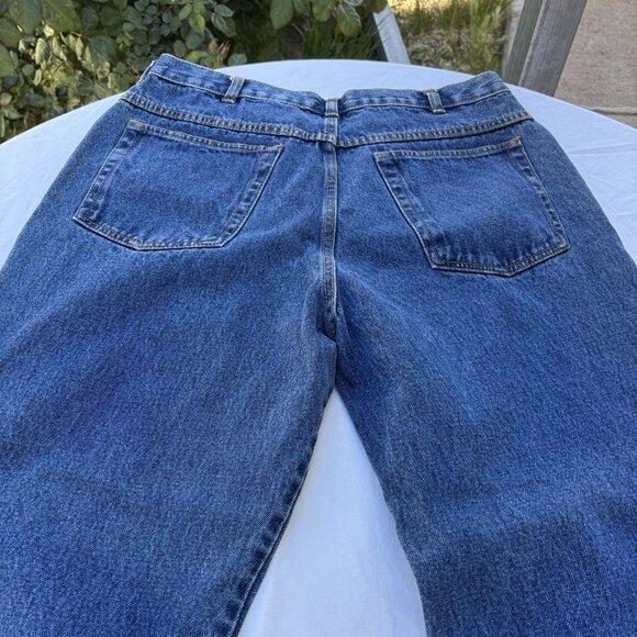 Basic Editions Straight Denim Jeans Men's 38Wx30L Blue Cotton 5 Pockets - Picture 15 of 16